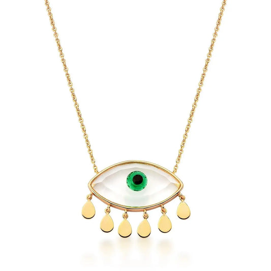 Colar Pingente Olho Grego | Ouro 18k
