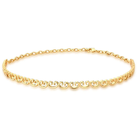 Choker Trabalhado Vazado | Ouro 18k