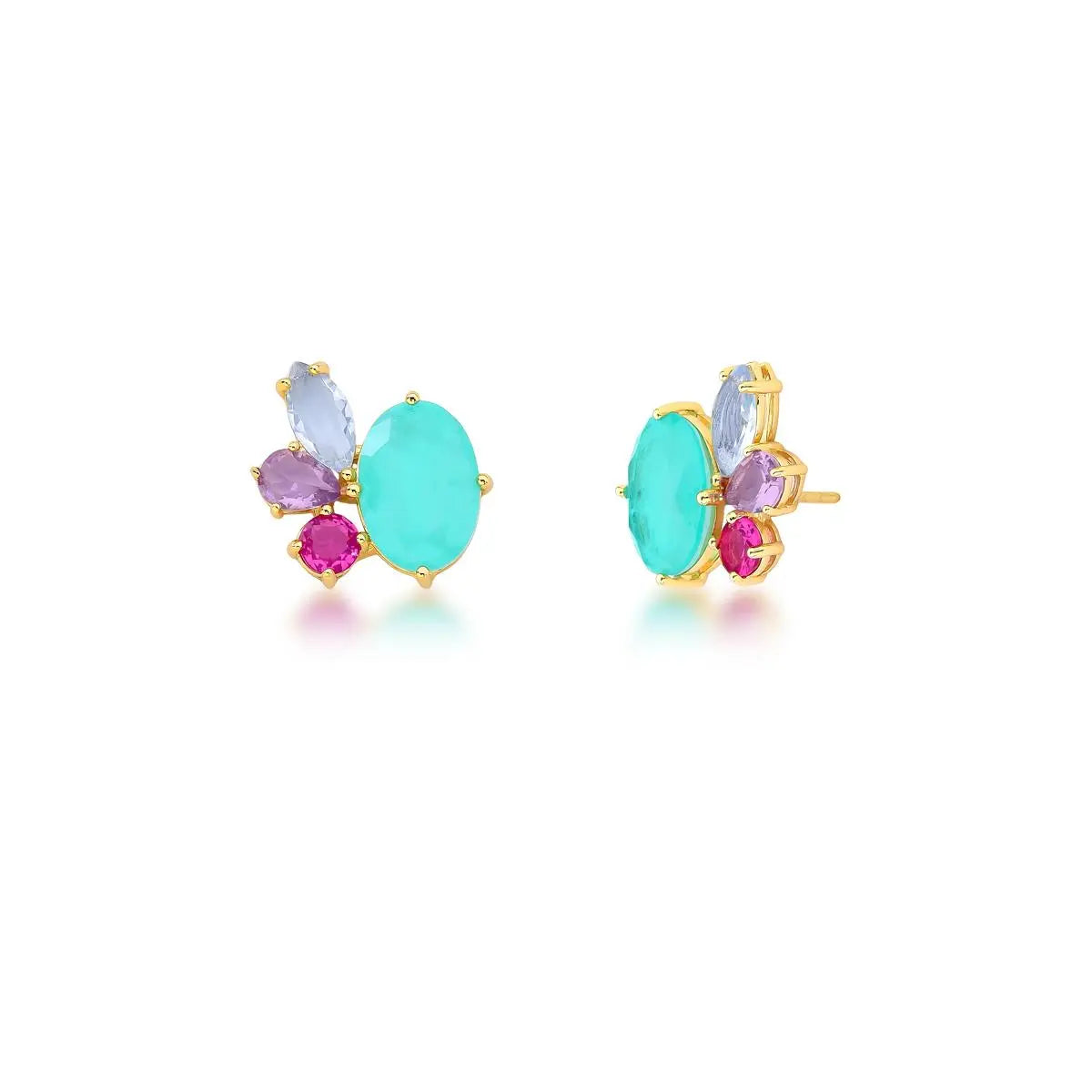 Conjunto Gota Turmalina | Ouro 18k