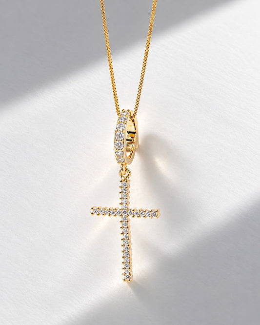 Colar Cruz Micro Zircônia