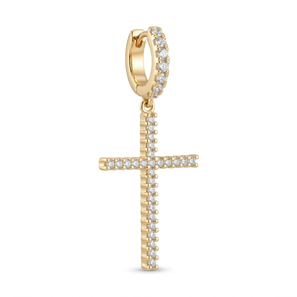Colar Cruz Micro Zircônia