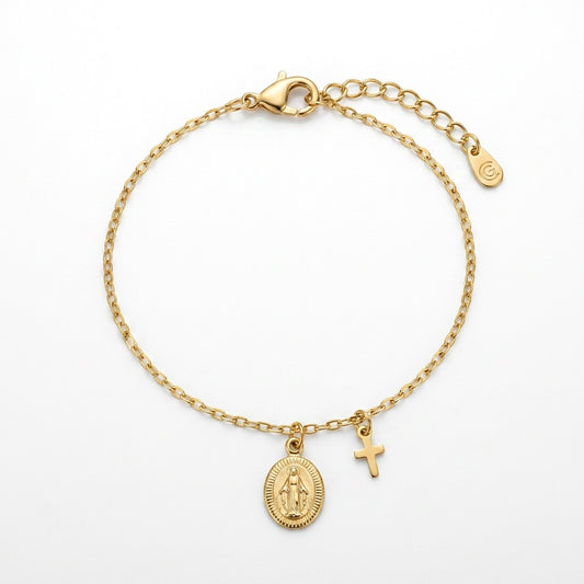 Pulseira Nossa Senhora da Graça Cruz