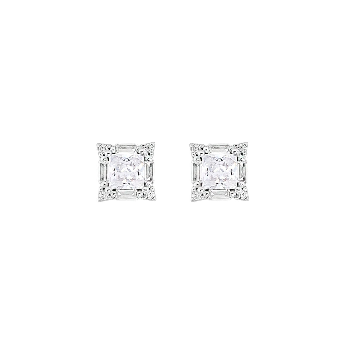 Brinco Shiny Quadrado | Prata 925