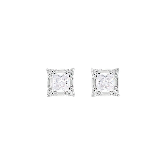 Brinco Shiny Quadrado | Prata 925