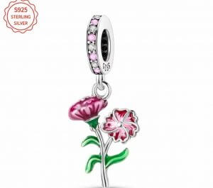 Berloque Pingente Flor Cravo