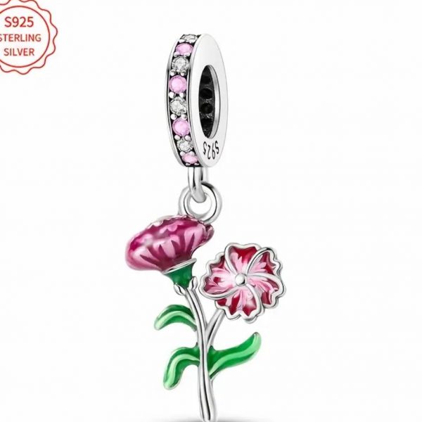 Berloque Pingente Flor Cravo