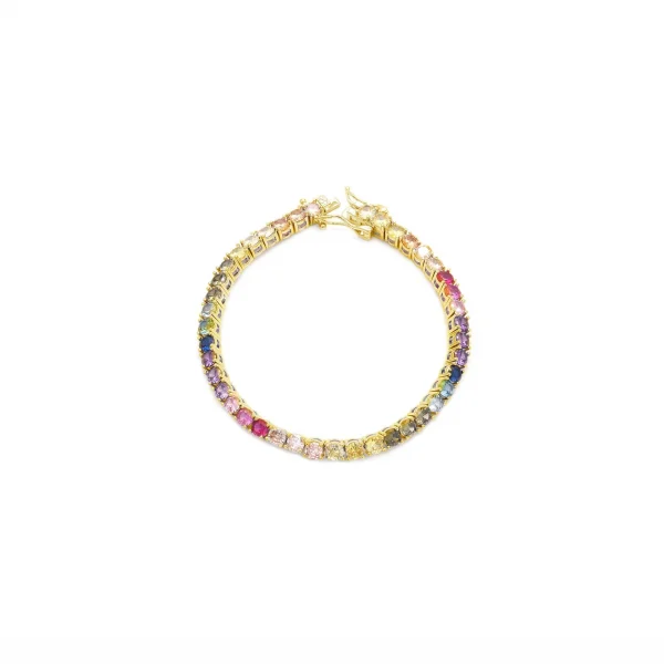 Pulseira Riviera Cravação Colorida
