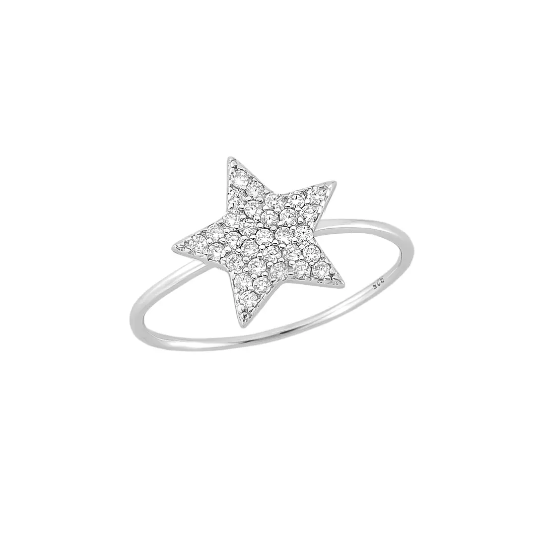 Anel Estrela Pavê Shine